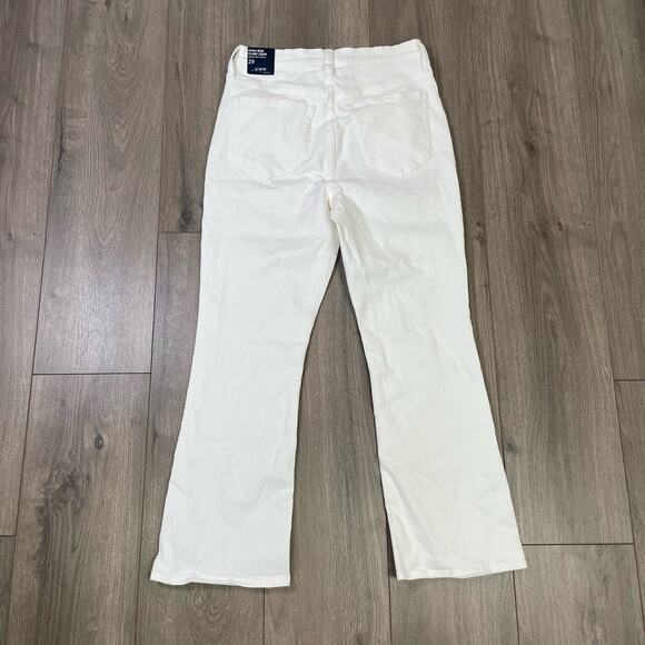 J Crew High Rise Flare Crop Signature Flex Denim Jeans US Women's 29 New - Picture 3 of 6